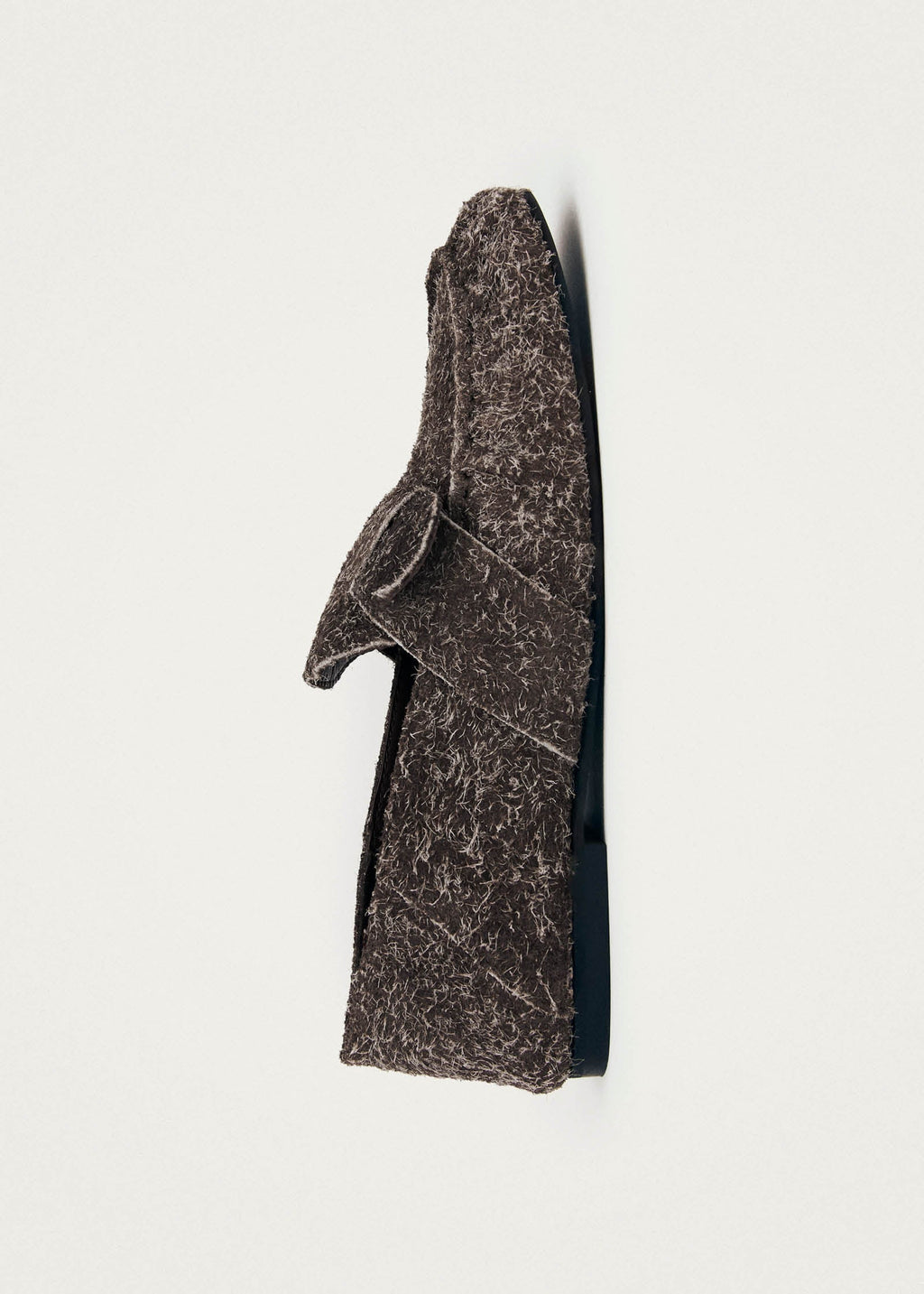 Aeryn Suede Fuzzy Brown Leather Loafers