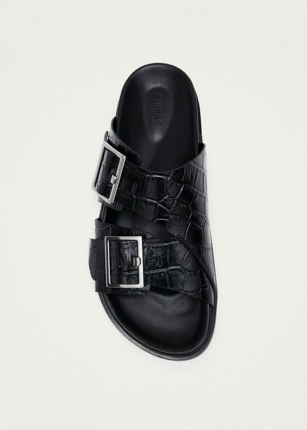 Alba Alli Black Leather Sandals