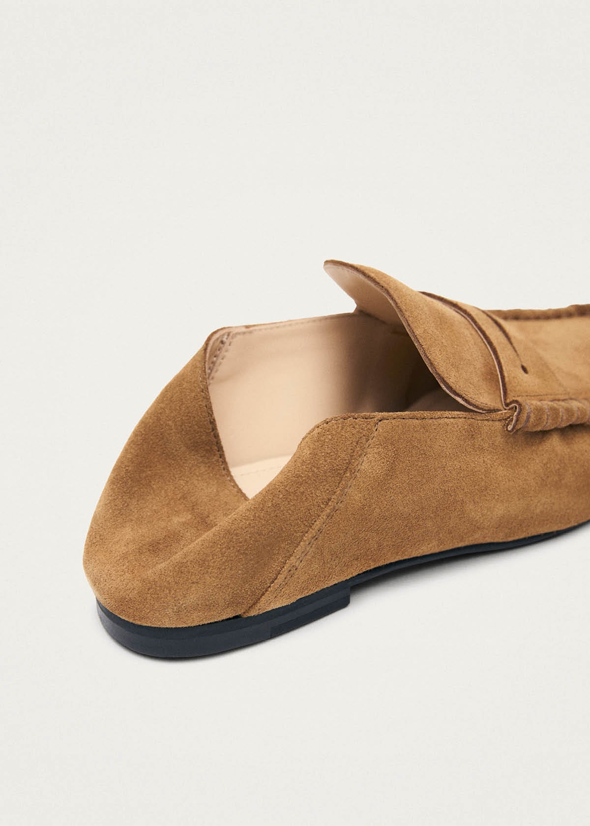 Aven Mule Suede Tan Leather Loafers