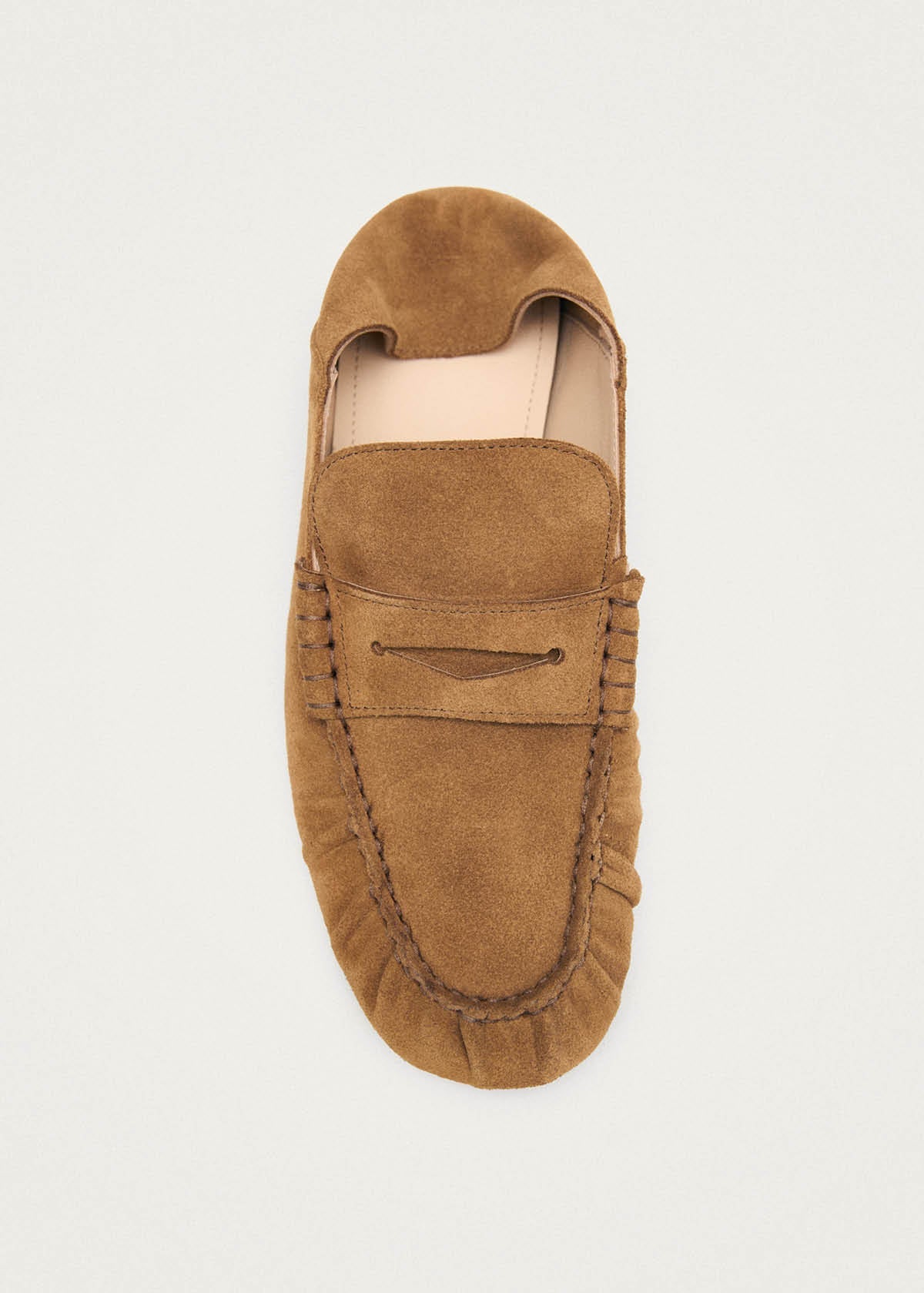 Aven Mule Suede Tan Leather Loafers