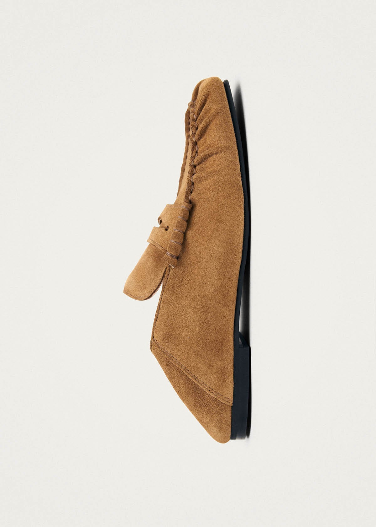 Aven Mule Suede Tan Leather Loafers