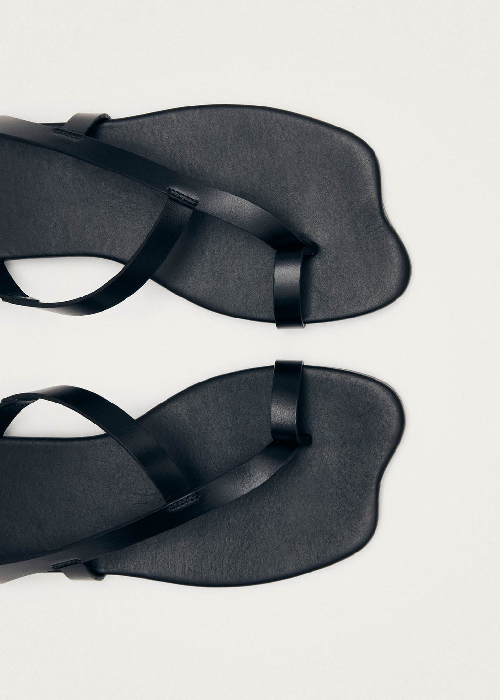Dawn Black Leather Sandals
