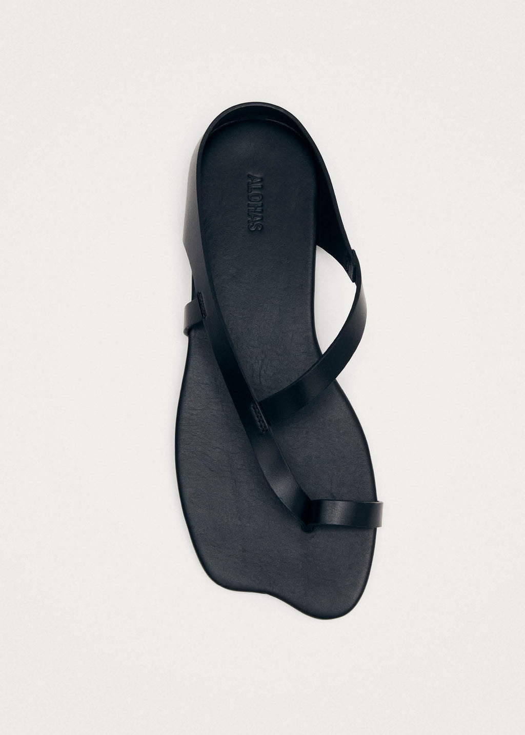 Dawn Black Leather Sandals