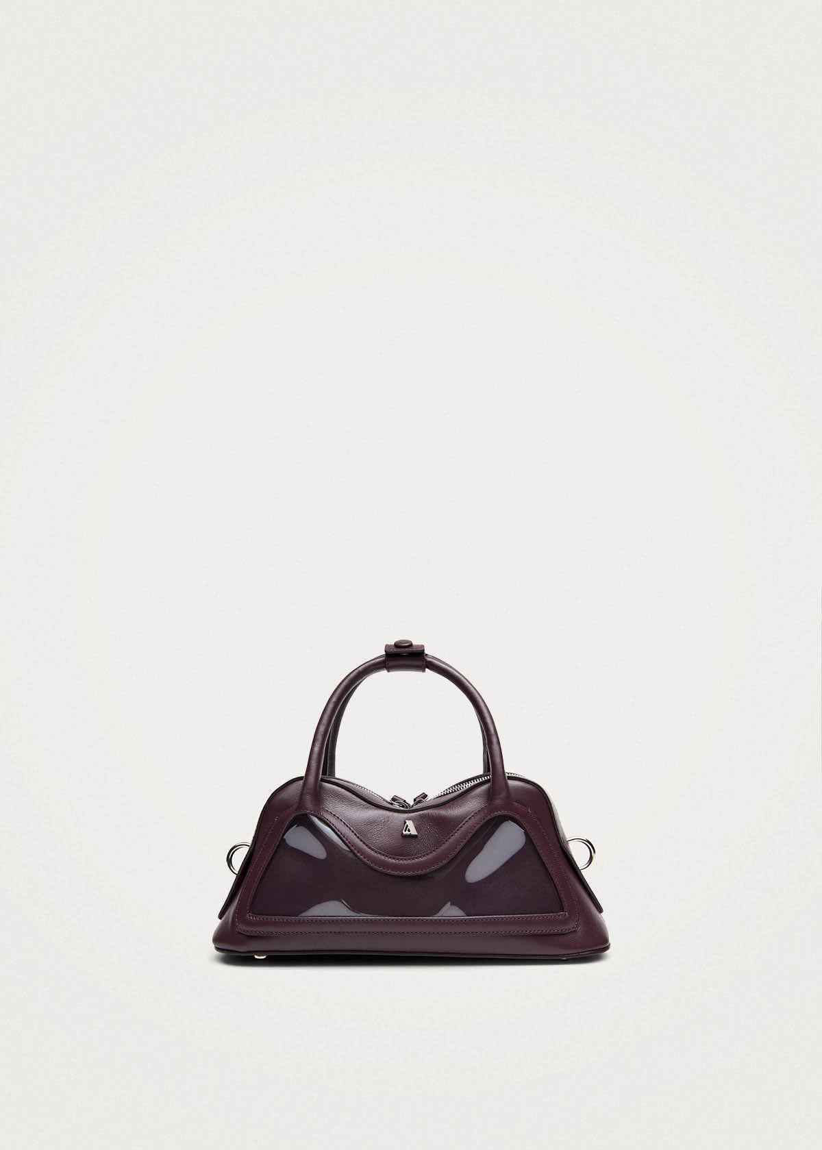 Hilma Mini Vinyl Burgundy Leather Bag
