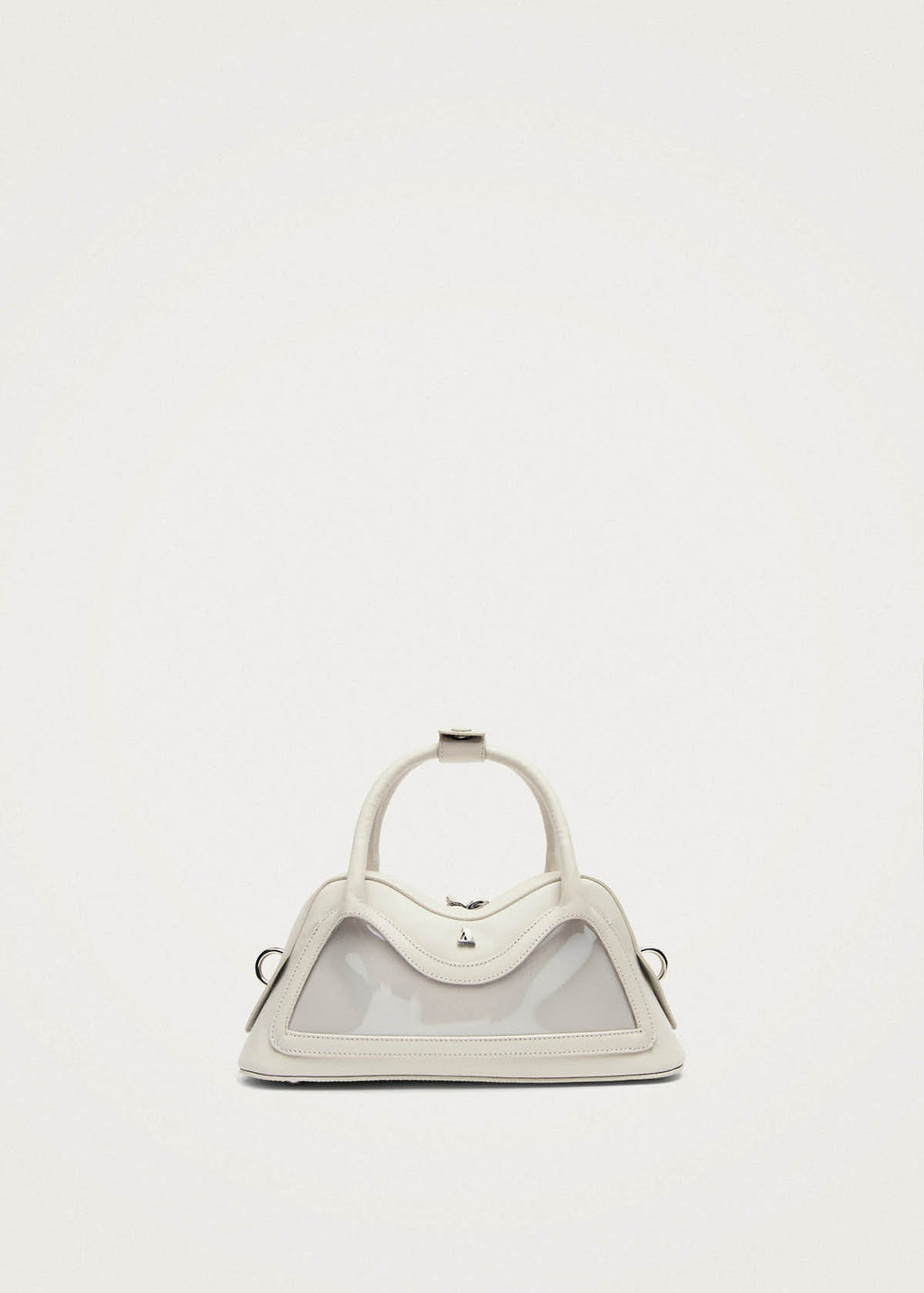 Hilma Mini Vinyl White Leather Bag