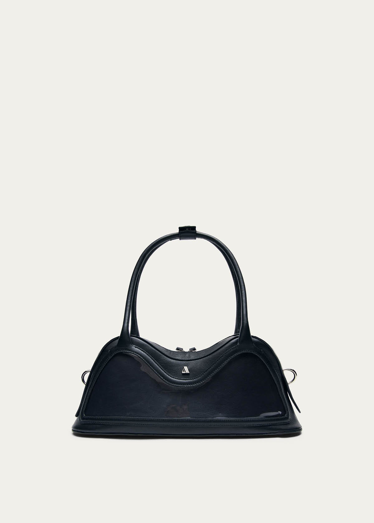 Hilma Vinyl Black Leather Bag