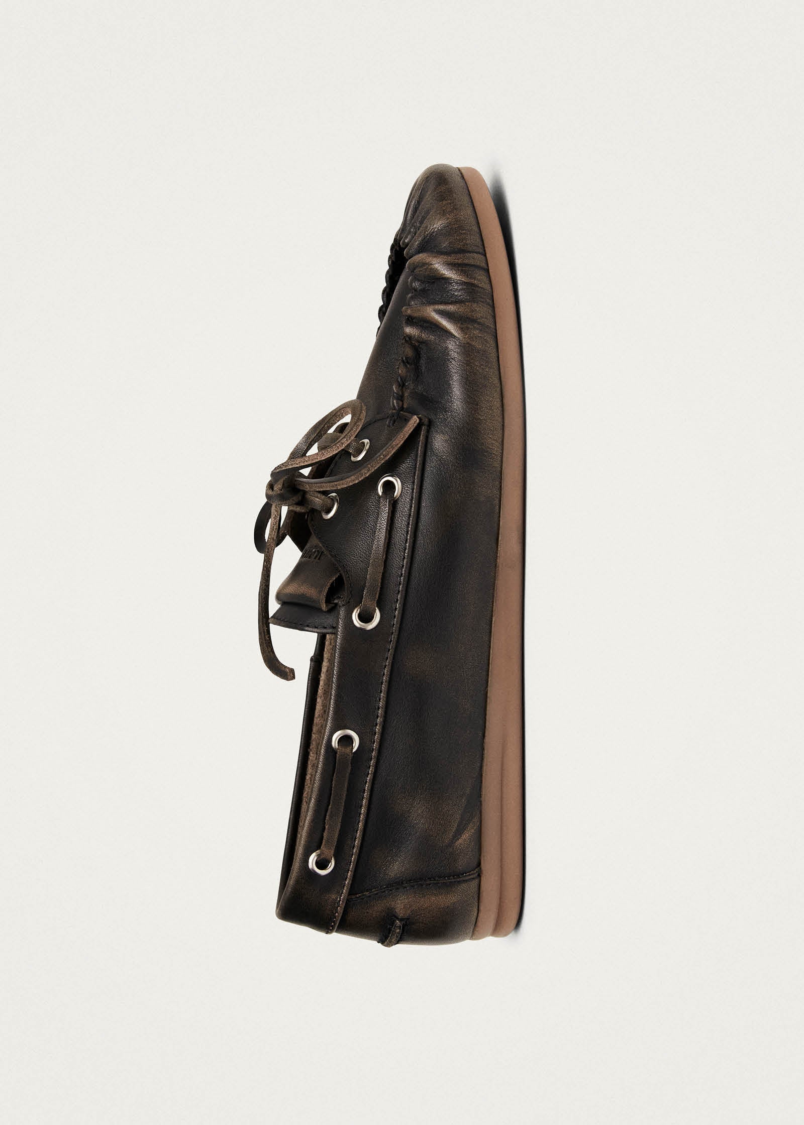 Rowan Vintage Effect Brown Leather Loafers
