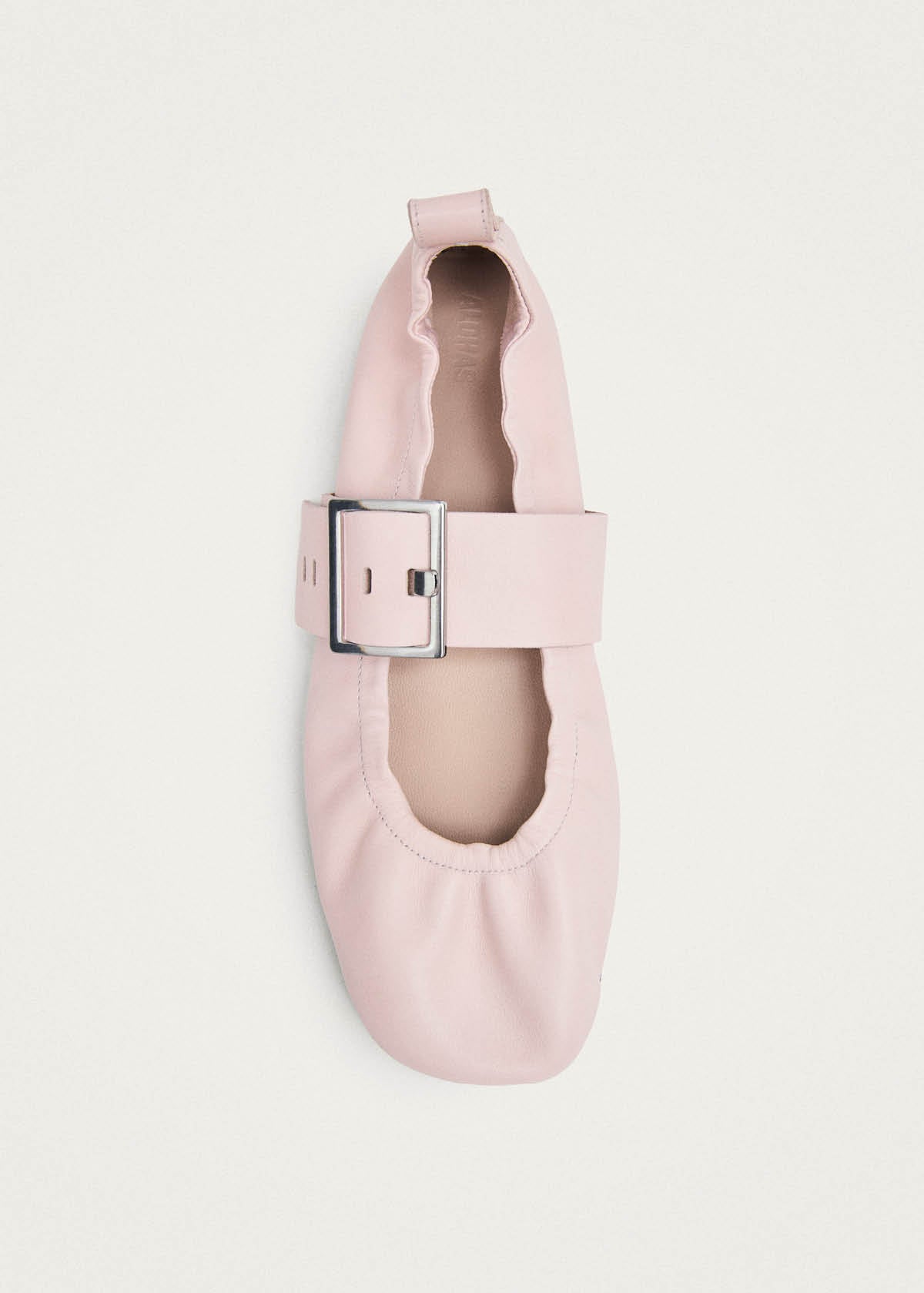 Sarea Pink Leather Ballet Flats