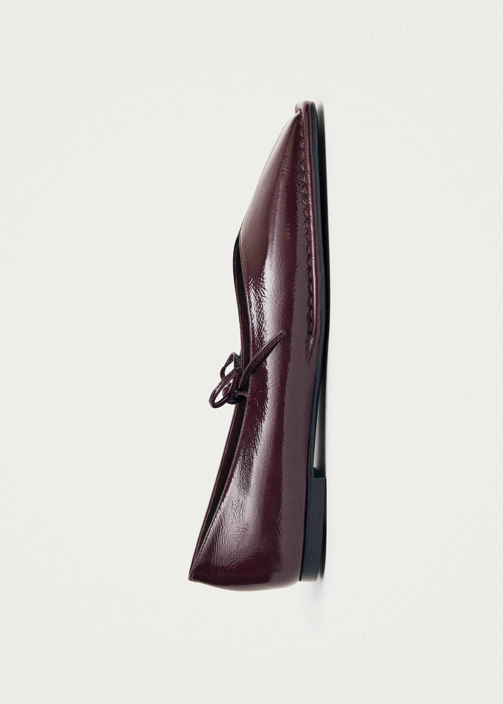 Sway Burgundy Leather Ballet Flats
