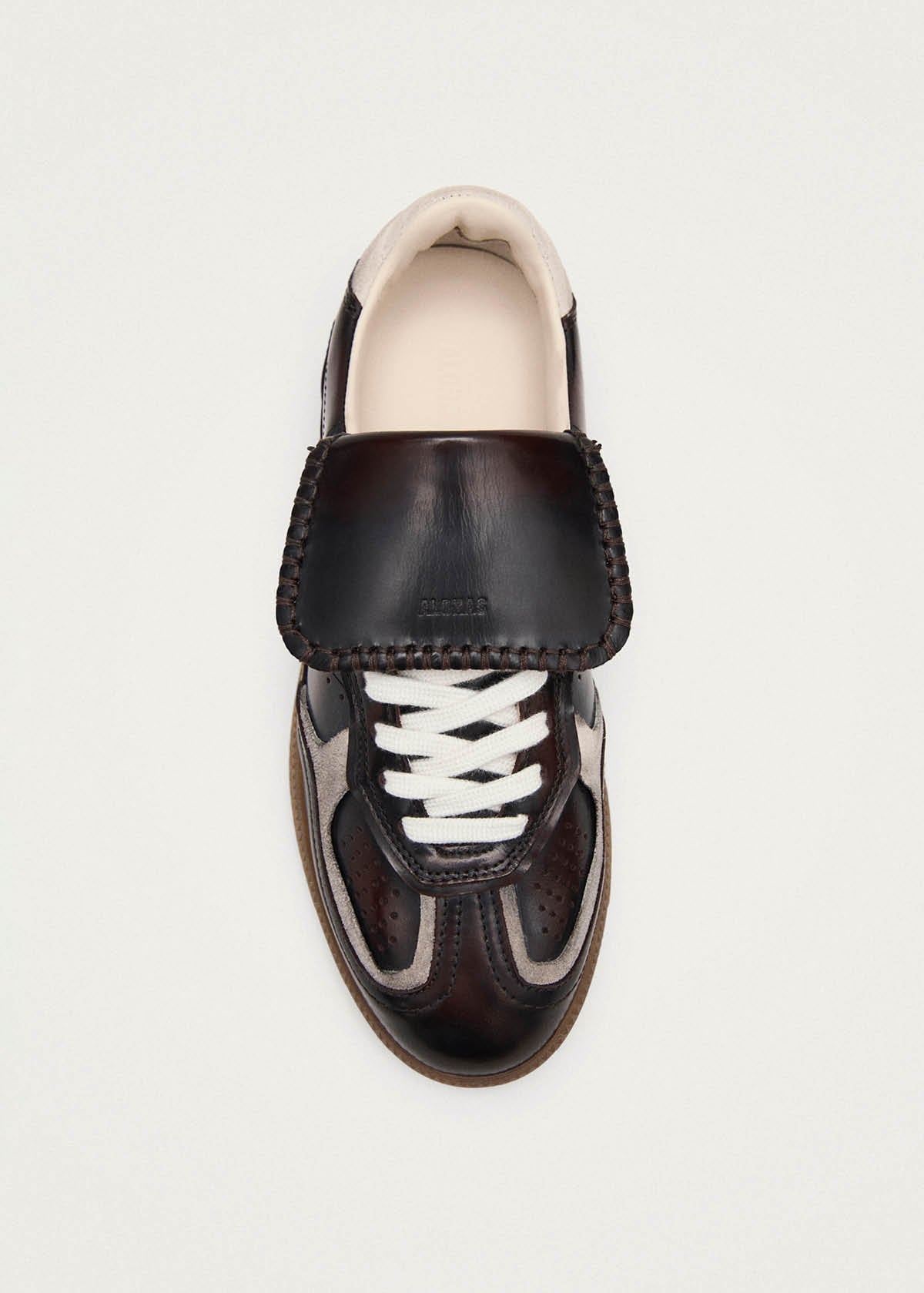 Tb.490 Club Brushed Dark Chocolate Leather Sneakers