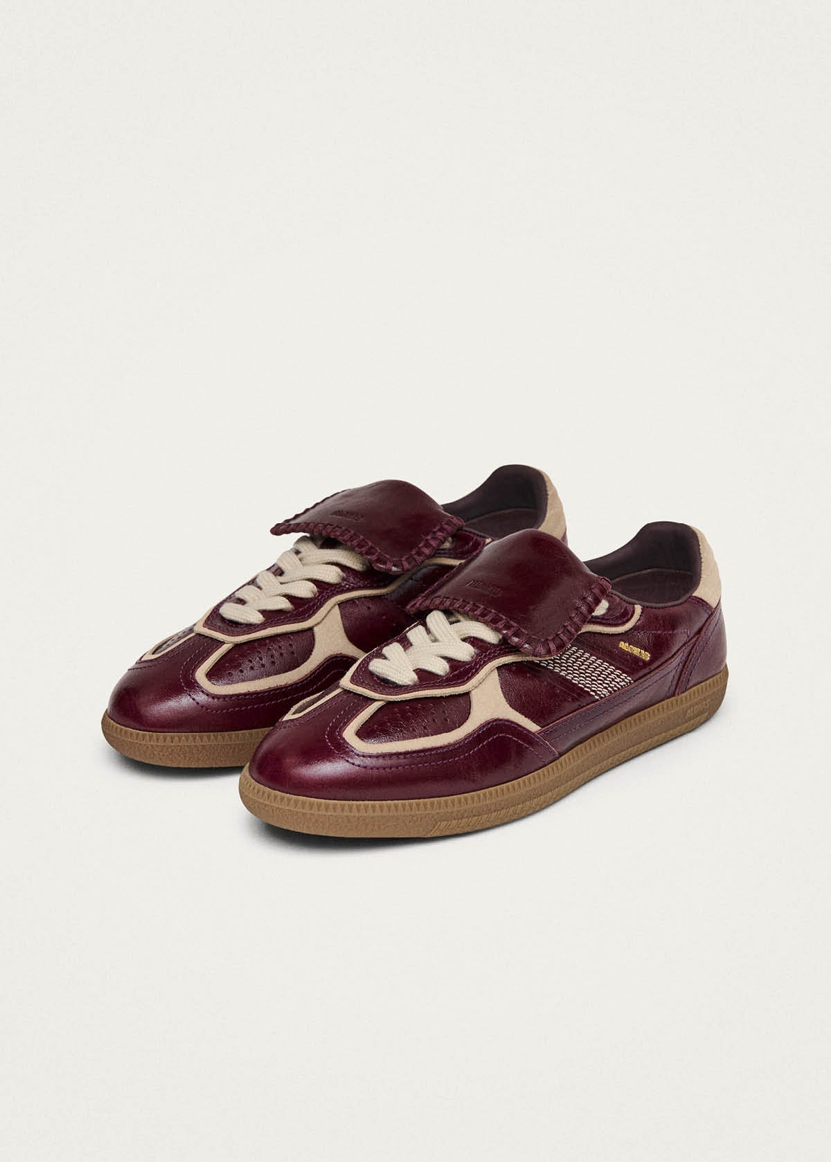 Tb.490 Club Patent Deep Burgundy Leather Sneakers