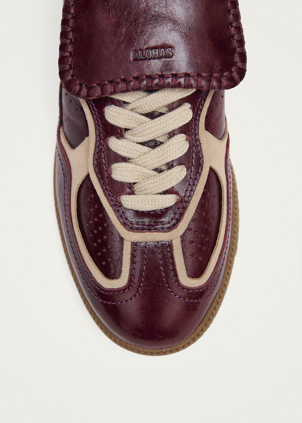 Tb.490 Club Patent Deep Burgundy Leather Sneakers