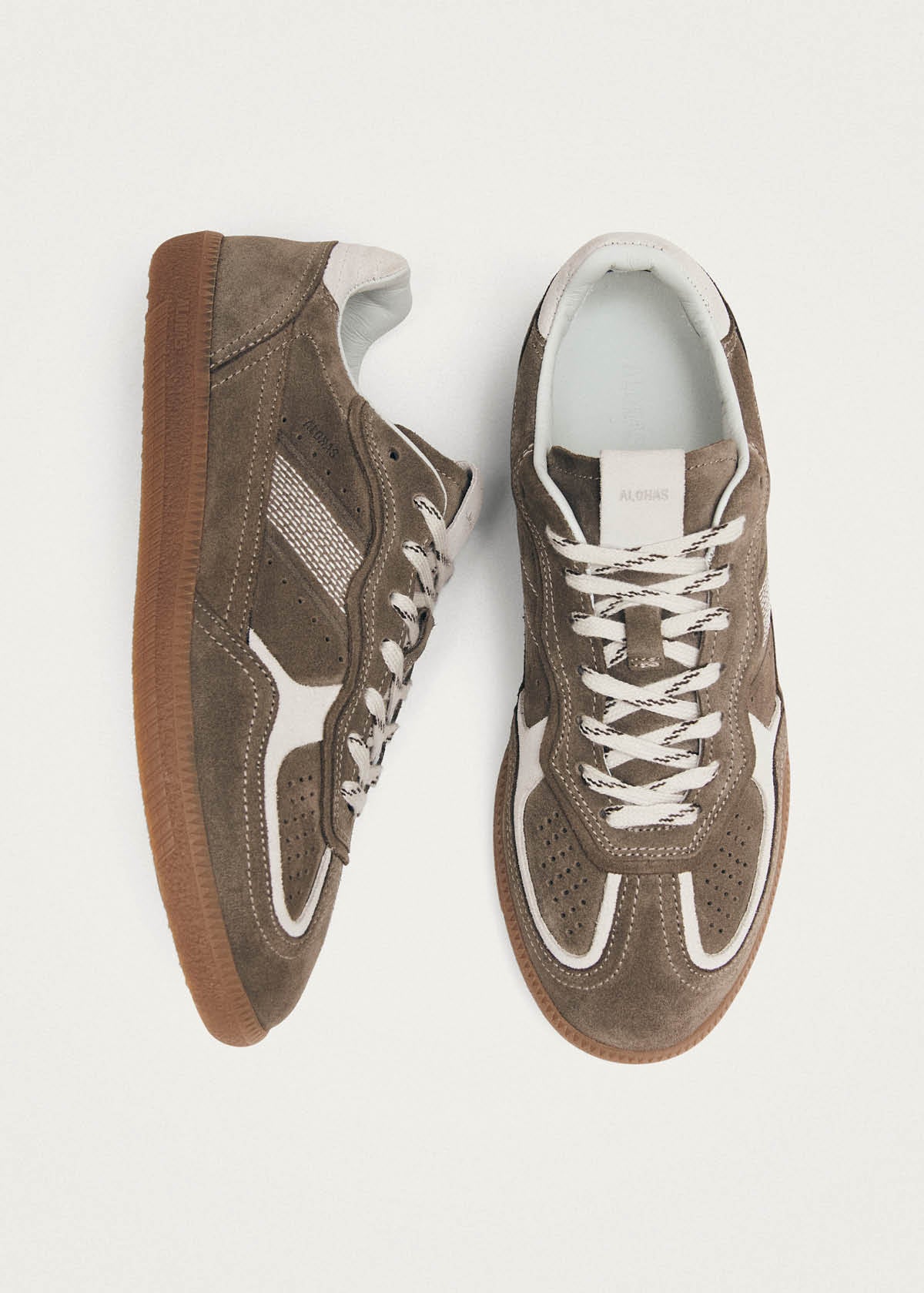 Tb.490 Rife Taupe Leather Sneakers